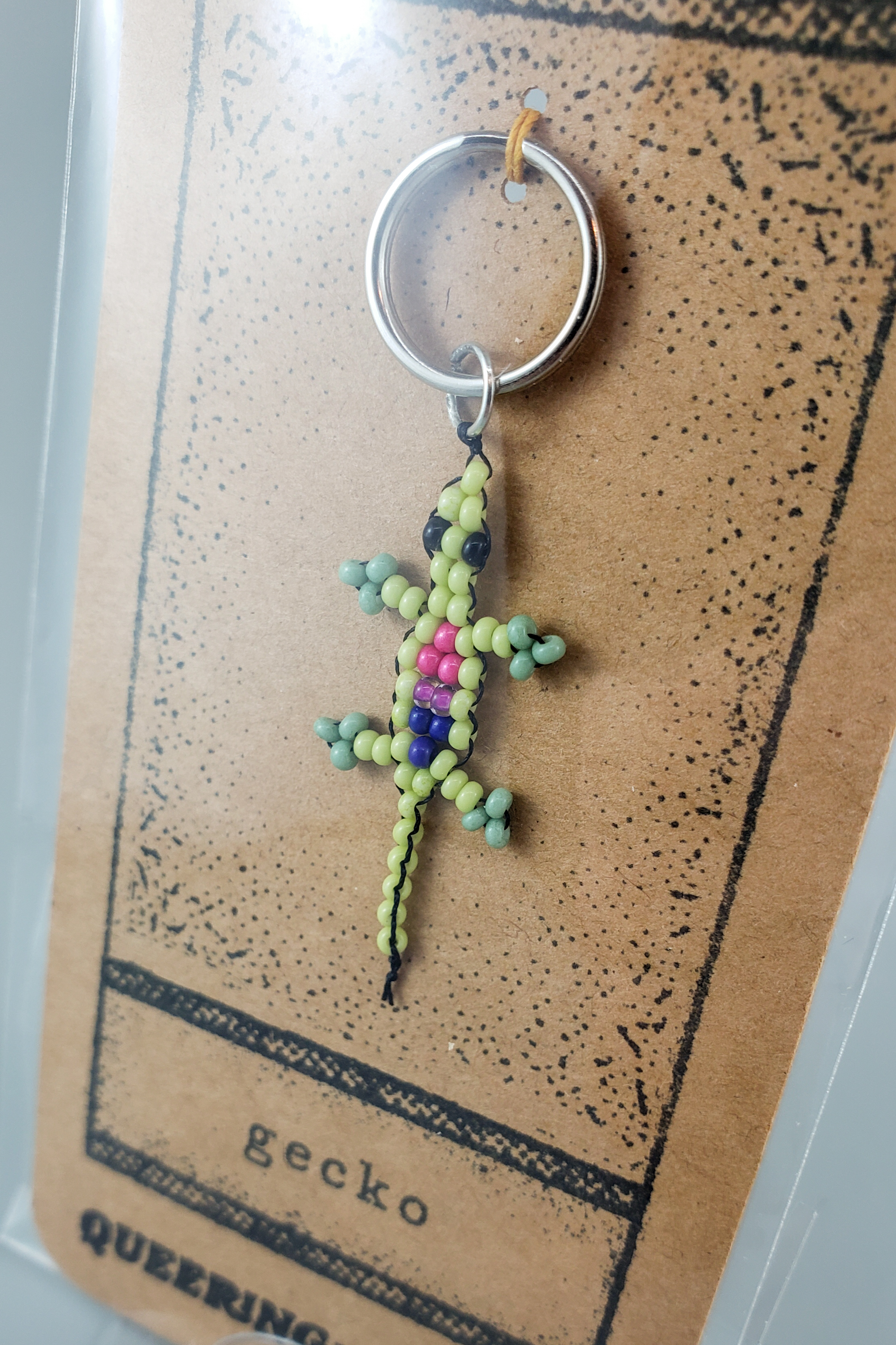 Bi Gecko Keychain