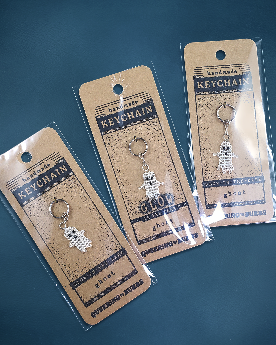 Ghost Keychain - Glow in the Dark