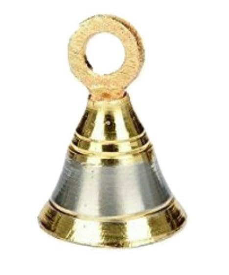 Krushnesh Creations Metal Hanging Bell for Festival Home Temple Decoration(Pack of 1) Small Size