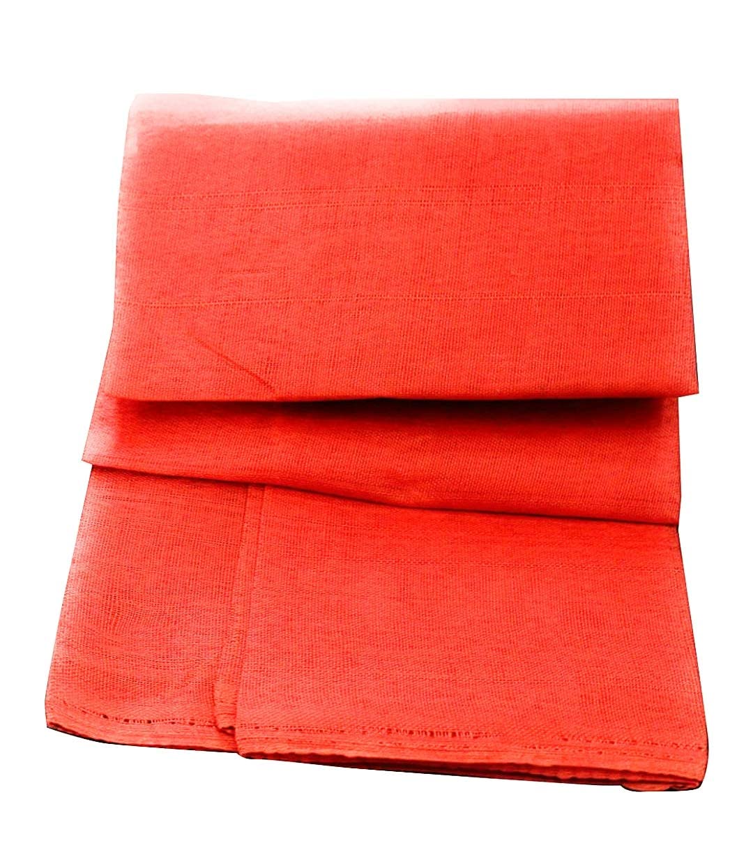 Krushnesh Creations Red Altar Cloth for Pooja Aasan(1.25 Meter),Red,(Pack of 2)