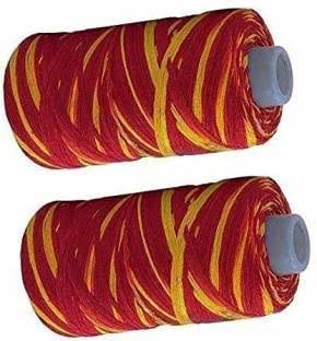 Krushnesh Creations Cotton Kalawa for Pooja I Mauli Dhaga I Red & Yellow I Kalava for Hand I Moli I Scared Thread I Pack of 2