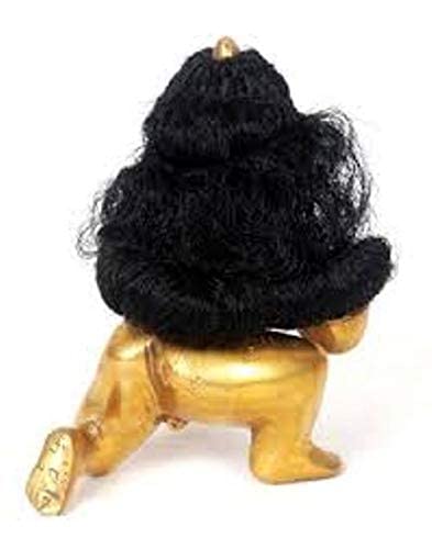 Krushnesh Creations Kanha Wig 4 No. Laddu Gopal