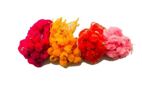 Krushnesh Creations (Pack of 40) Rakhi with Free Roli Chawal, 4 colors Bhagwan Rakhi