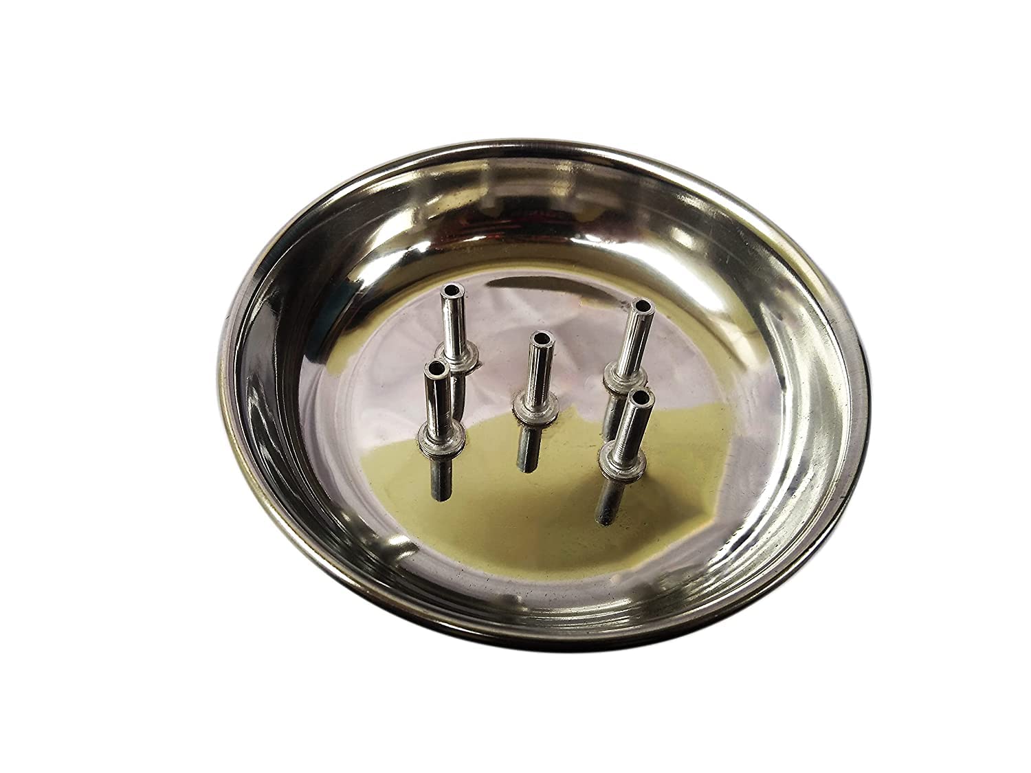 Krushnesh Creations Steel Agarbatti Stand with 5 Sticks