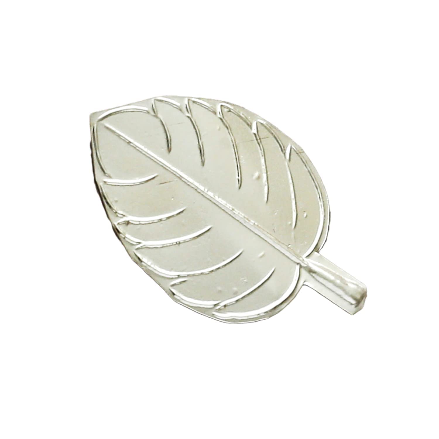 Krushnesh Creations Silver Plated Tulsi Leaf tulsi patra patta for Home Decor, Pooja, Gift Purpose & Donation, Pack of 1
