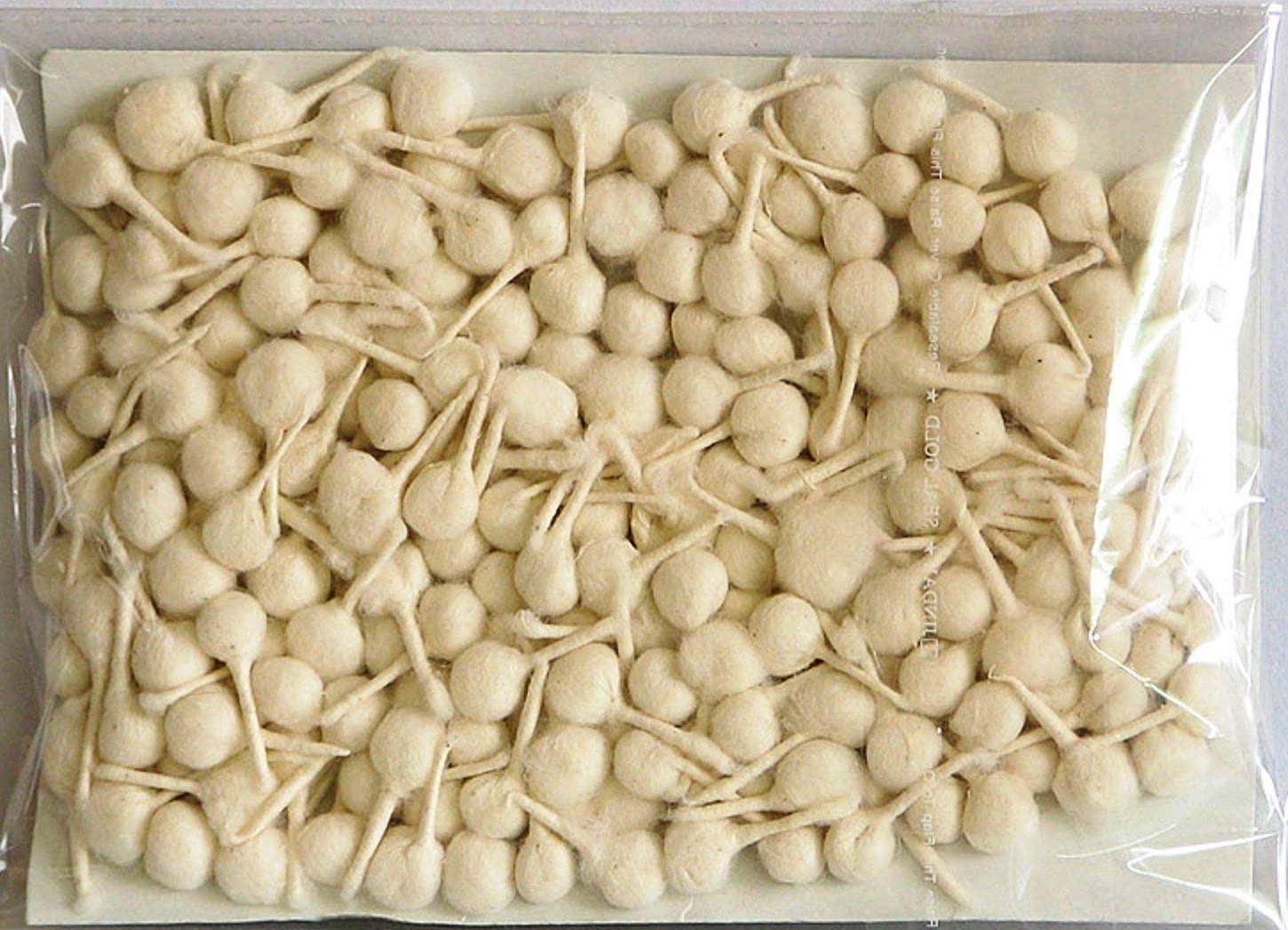 Krushnesh Creations Pooja Round Cotton Wicks(1000 Wicks White Color)