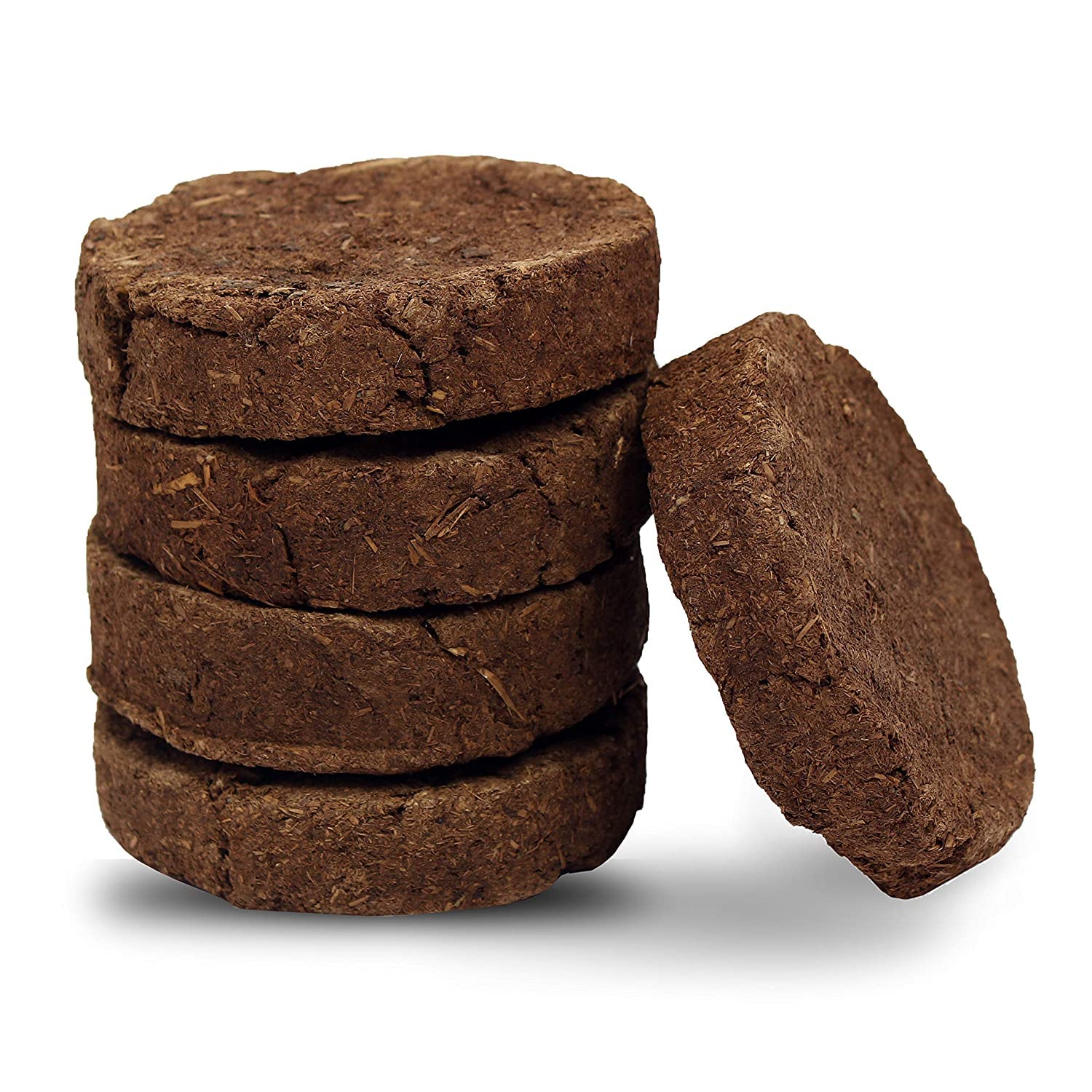 Krushnesh Creations Cow Dung/Kanda for Performing Dhoop of Guggal/Lobhan(2 Piece)