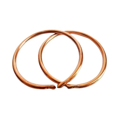 Krushnesh Creations Unisex Kada Bracelet for Kids Infant New Born Baby Adjustable Bangle Copper Health Benificial I Free Size I 2 cm Diameter