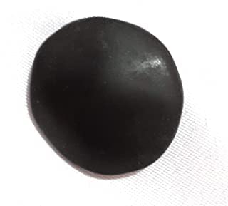 Krushnesh Creations Natural Black Shaligram Shila Saligram from Gandaki River of Nepal/Gandki Nadi Saligram,Black,25-30 Gm