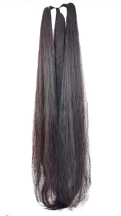 Krushnesh Creations Durga MATA Open Hair for Shringar, Black