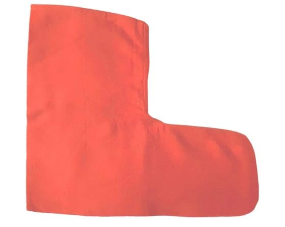 Krushnesh Creations Simple Red L Shape Jap Bag,Red,length-29 cm