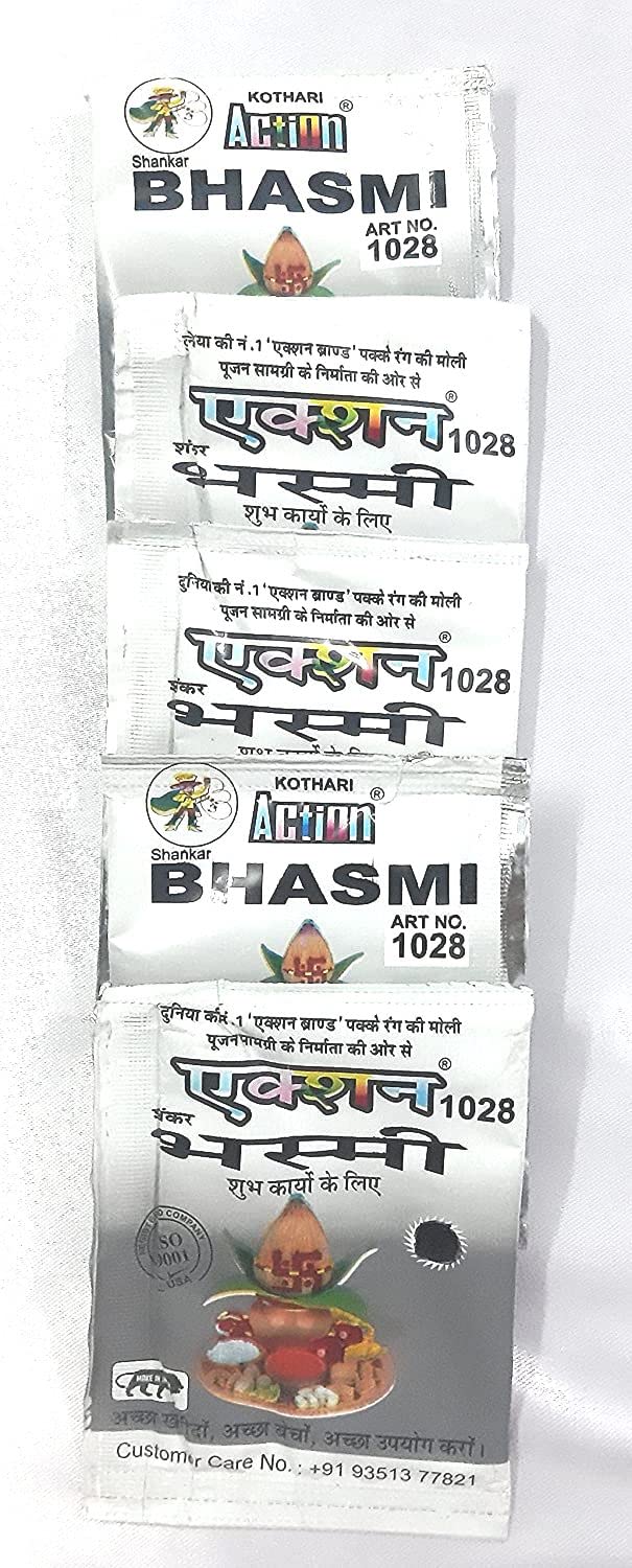 Krushnesh Creations Bhasmi,Pack of 5