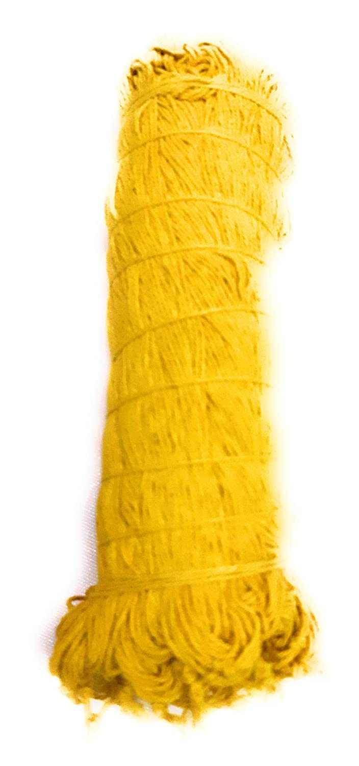 Krushnesh Creations Yellow Janeu Sacred Thread Thick Thread Mota Dhaga or Yagnopaveeth for Pooja or Personal Use, 20 Pieces