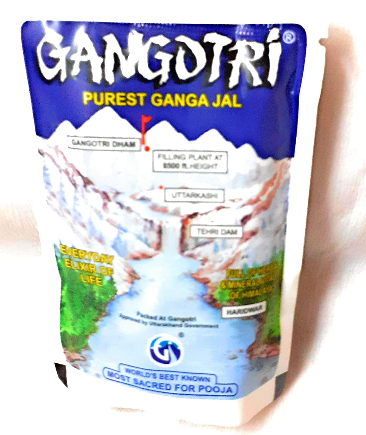 Krushnesh Creations Gangajal from Gangotri for Pooja 200 ML, White
