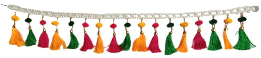 Krushnesh Creations Traditional Home Decoration Latest Hanging Toran Main Door,pom pom toran