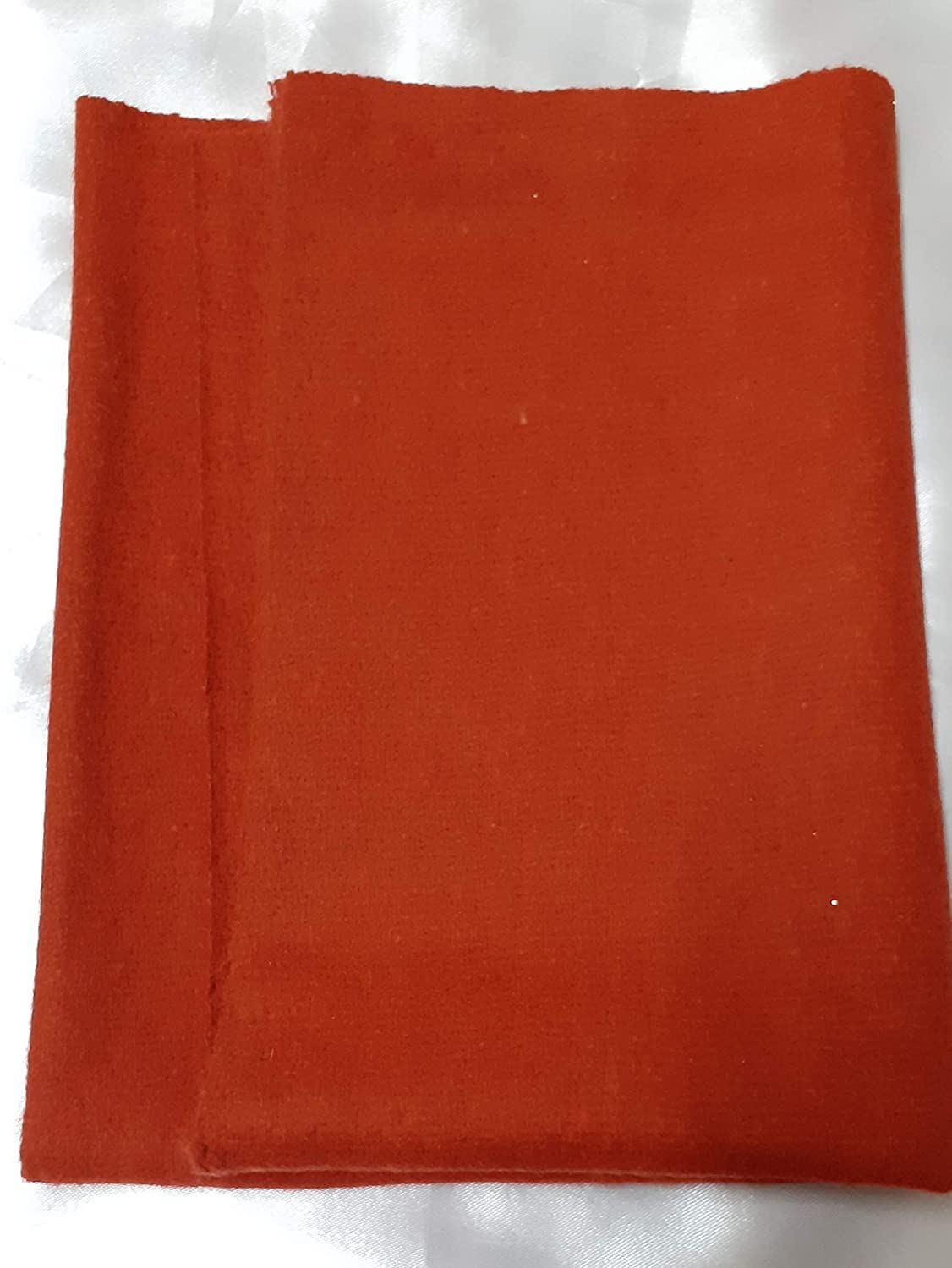 Krushnesh Creations Pooja Aasan for Chanting with Good Woollen Fabric (Red, 79 x 55 cm)