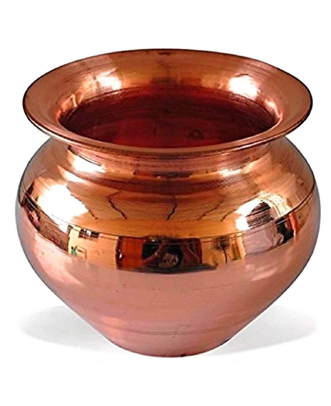 Krushnesh Creations Pure Copper Lota/Kalash for Pooja