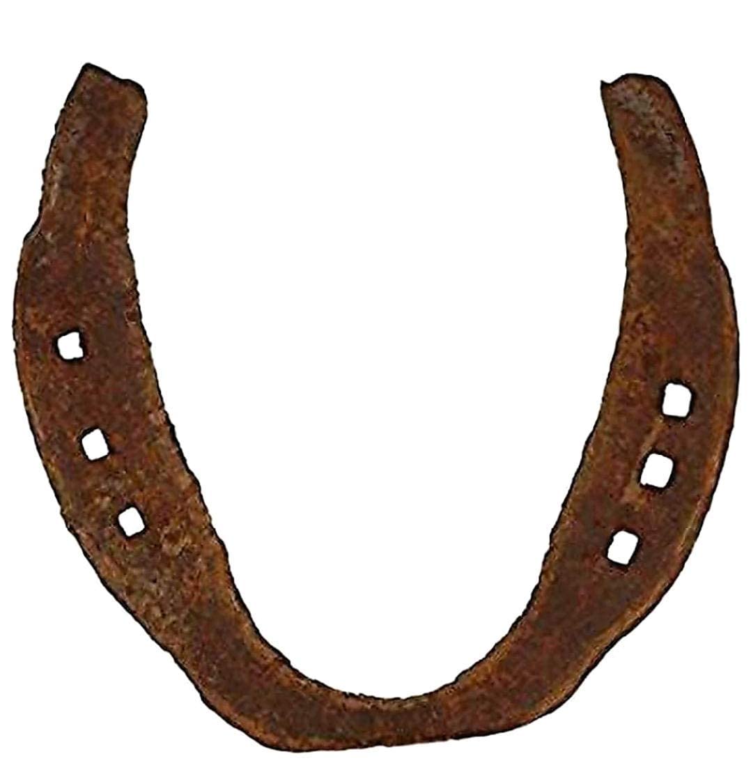 Krushnesh Creations Kale Ghode ki naal I Black Horse Shoe Whip for Good Luck I Naal to Protect Your Home I Office from Evil Eyes I Length - 12 cm I Black I 100 Gm I Pack of 1 I Material - Iron