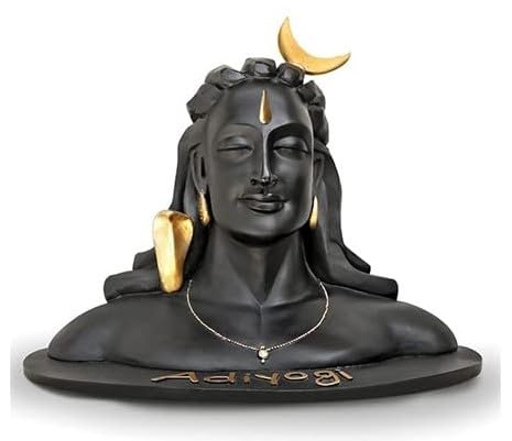Krushnesh Creations Adi Yogi Shiva Statue for Pooja & Gift, Lord Adiyogi Shankara for Home & Office