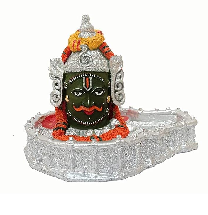 Krushnesh Creations Mahakal Statue, Black Stone Cultural Statue, Free-Standing, Natural Finish