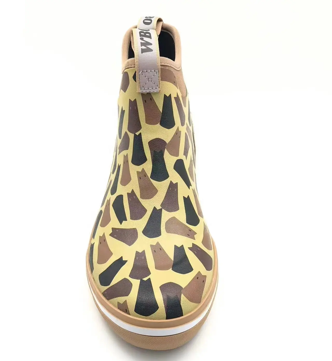 Giraffe-Patterned Ankle Boot