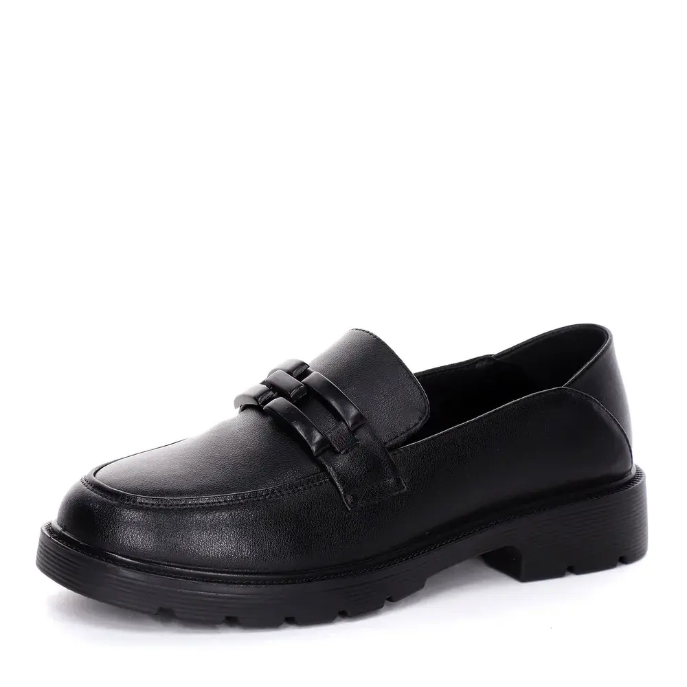 Black Leather Loafers