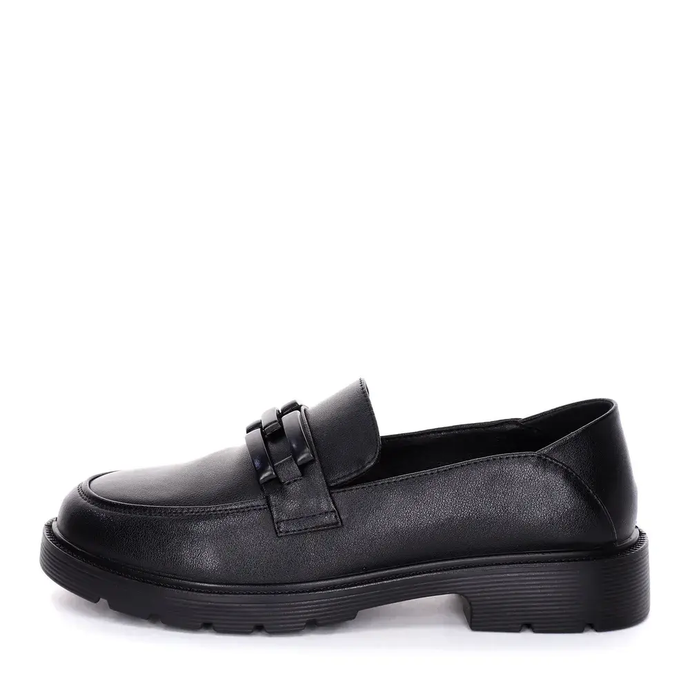 Black Leather Loafers