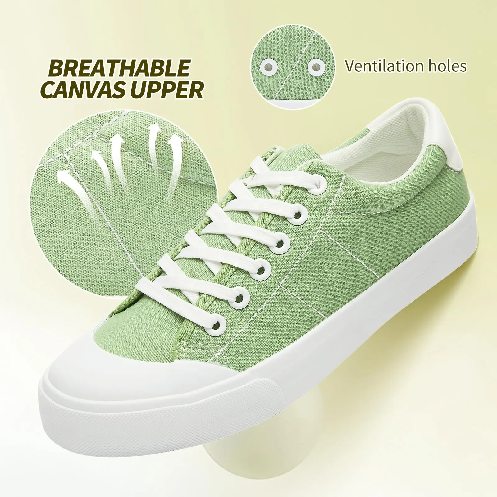 Green Canvas Sneakers