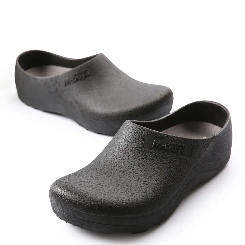 Black Slip-On Clogs