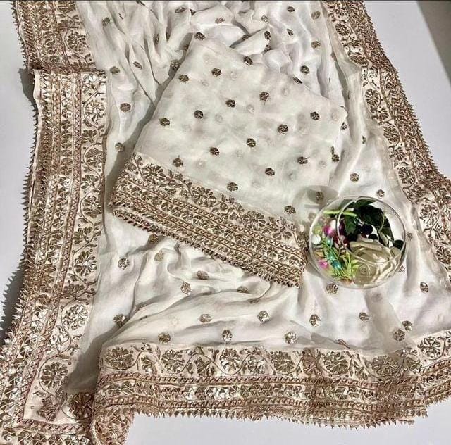 Handwork   Beautiful antique fancy Gota work