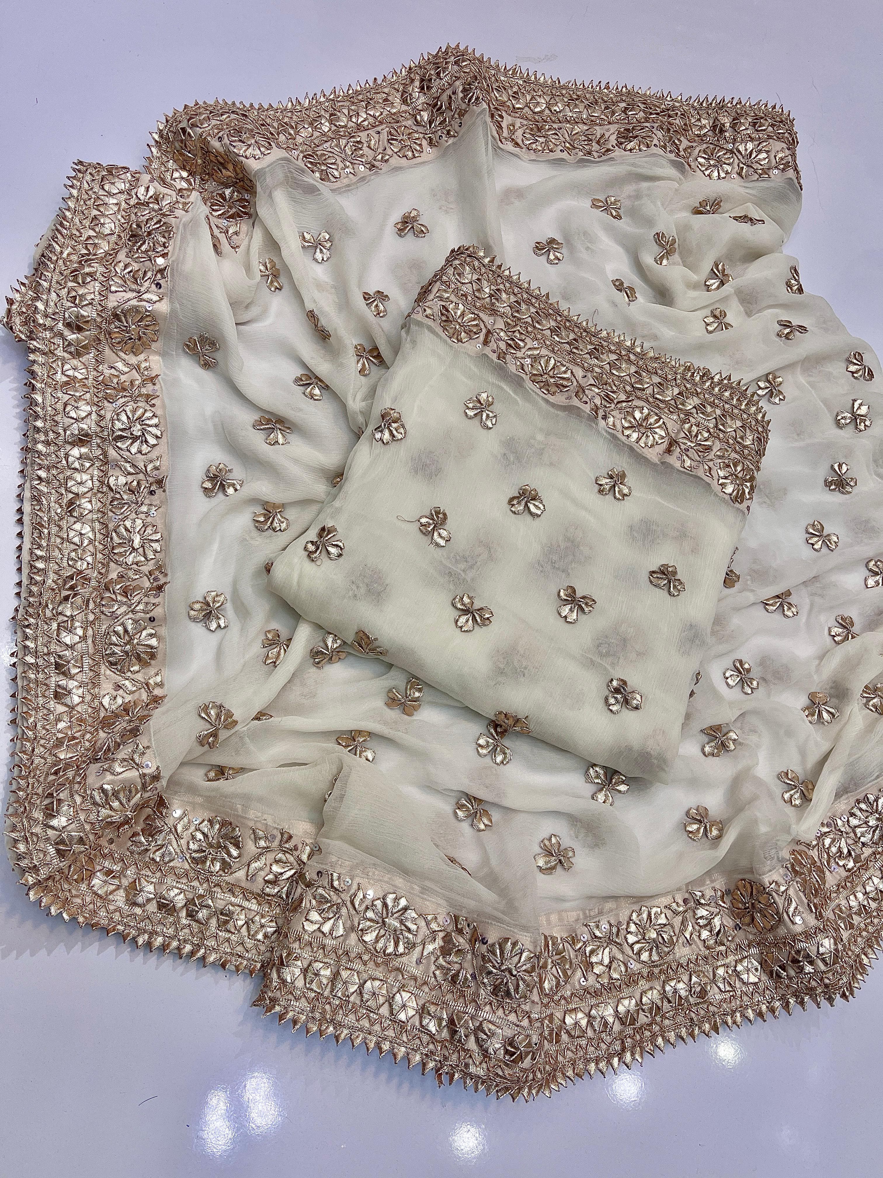 Handwork   Beautiful antique fancy Gota work