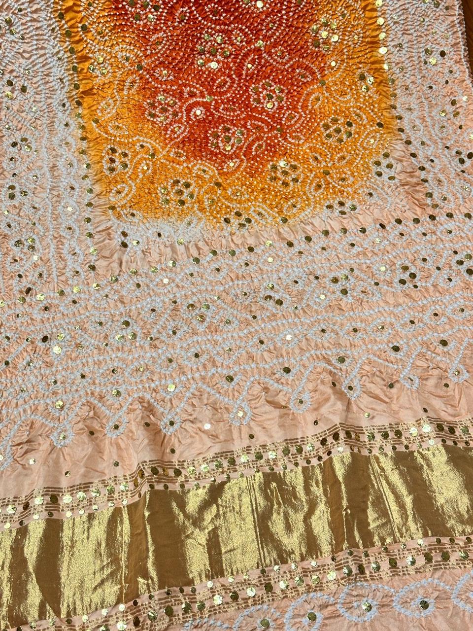 Beautiful Mukesh work dobatta   Churni mukesh work