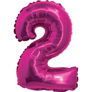 14" NUMBER 2 FUCHSIA