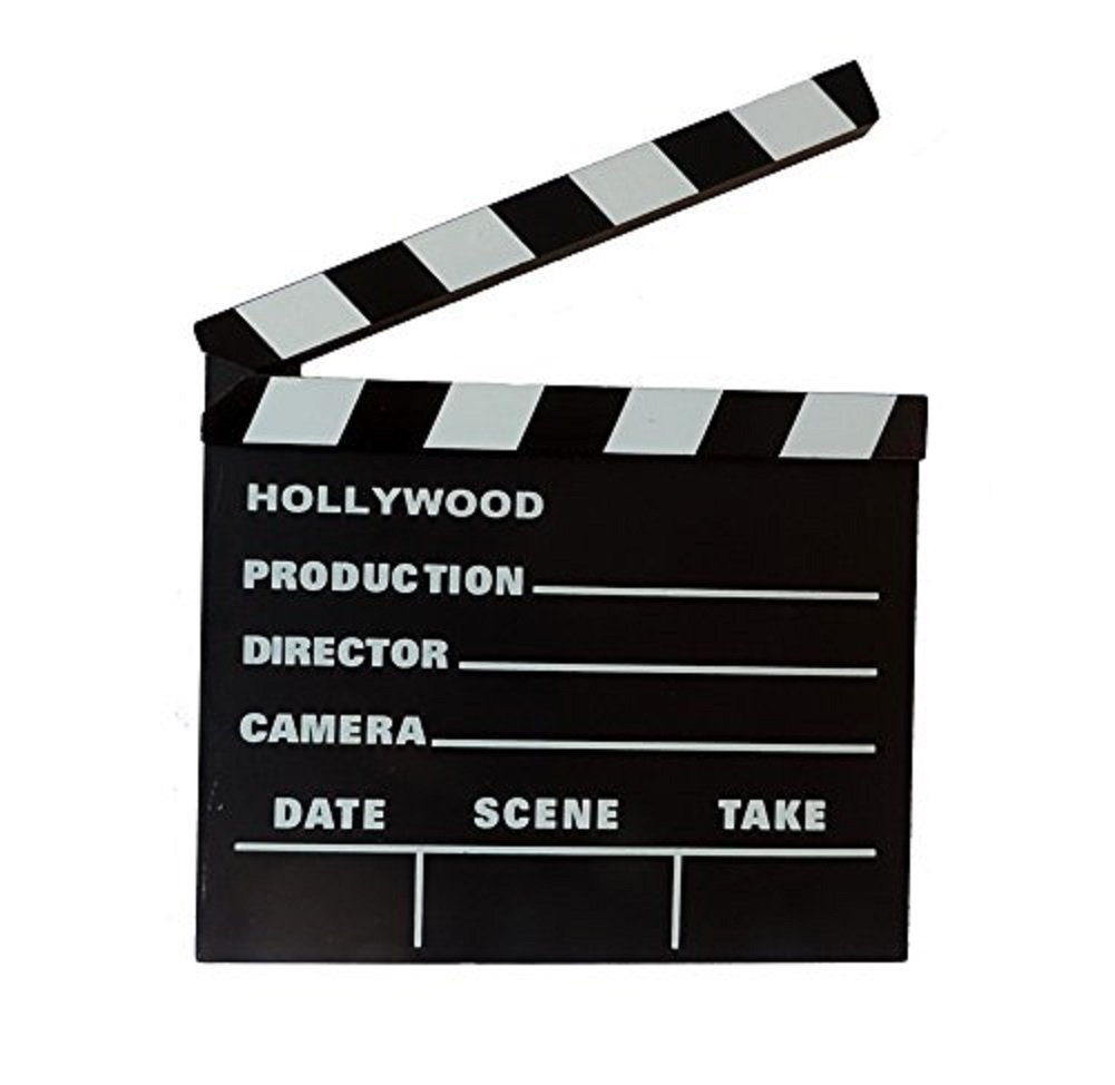 Rhode Island Novelty 7 Inch x 8 Inch Hollywood Movie Clapboard