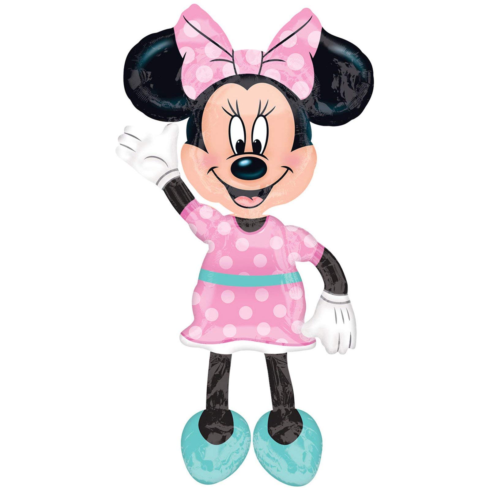 Anagram Minnie Airwalkers - Pink Dress Foil Mylar Party Balloon