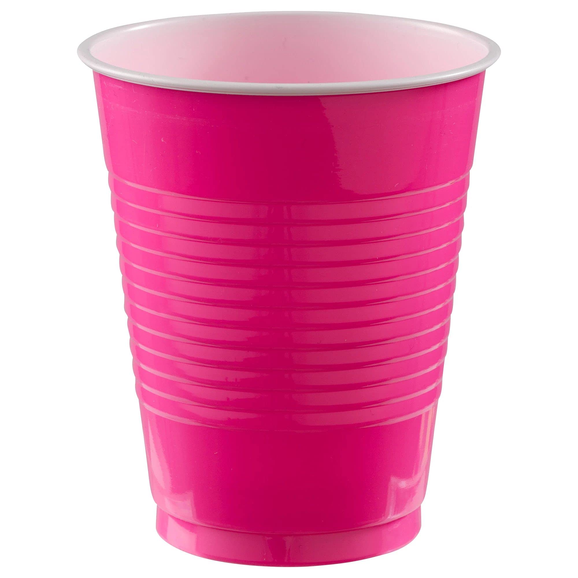 CUP 18OZ PL HI CT BRIGHT PINK (20/20)