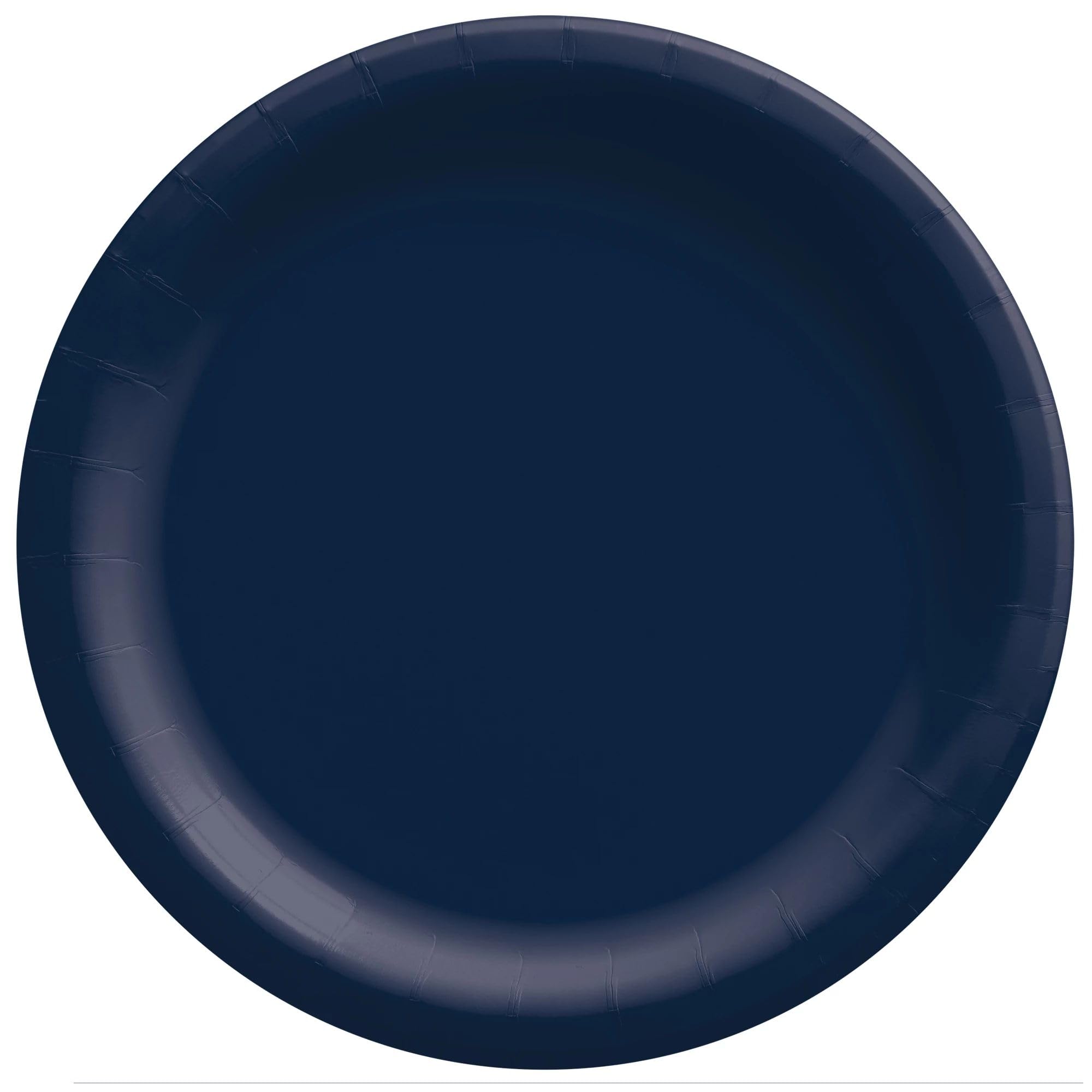 True Navy Round Paper Plates - 10" (20 Pc) 