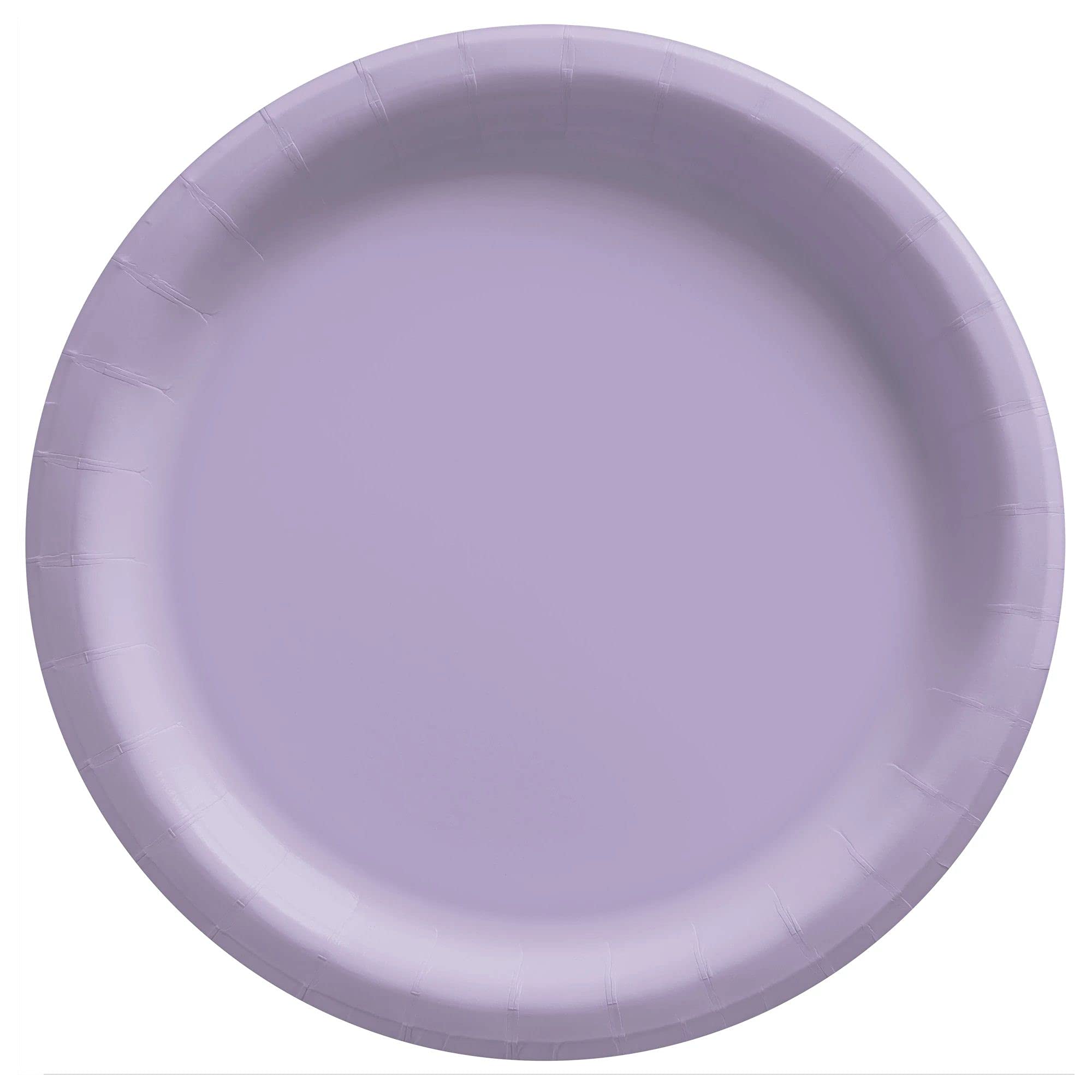 Lavender Round Paper Plates - 10" (20 Pc)