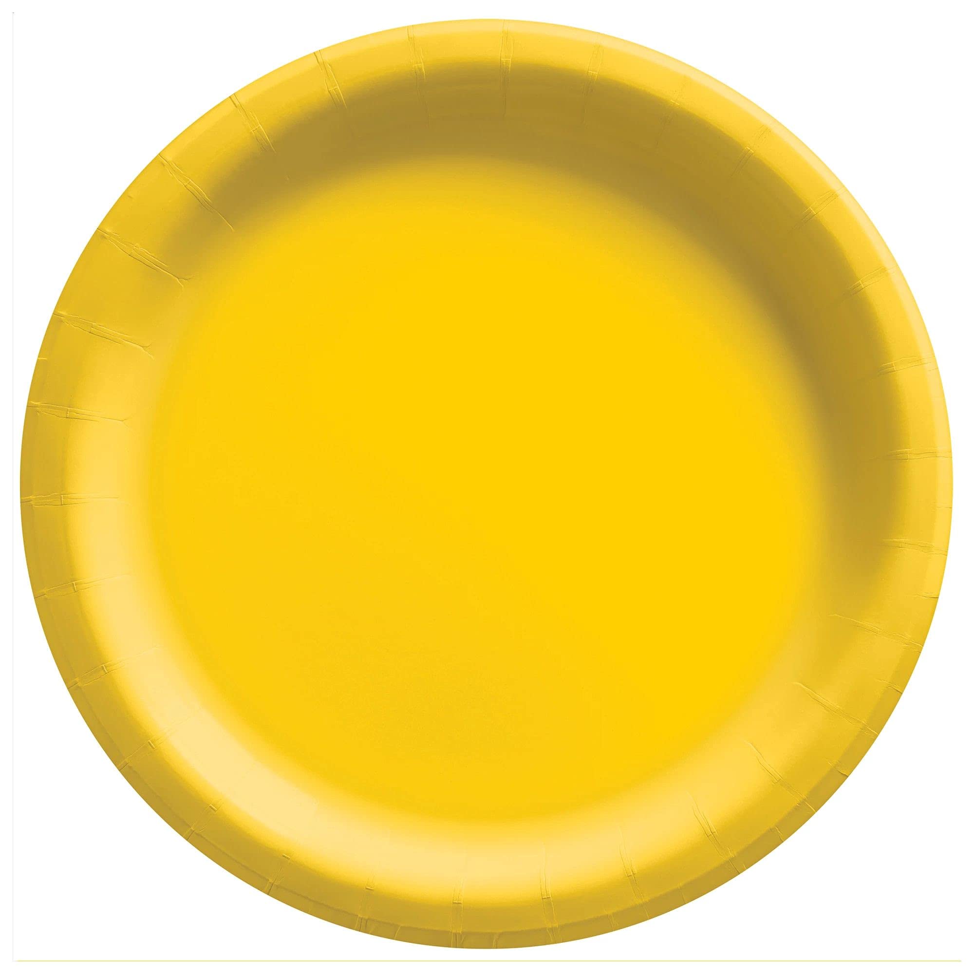 Yellow Sunshine Round Paper Plates - 10" (20 Pc) 