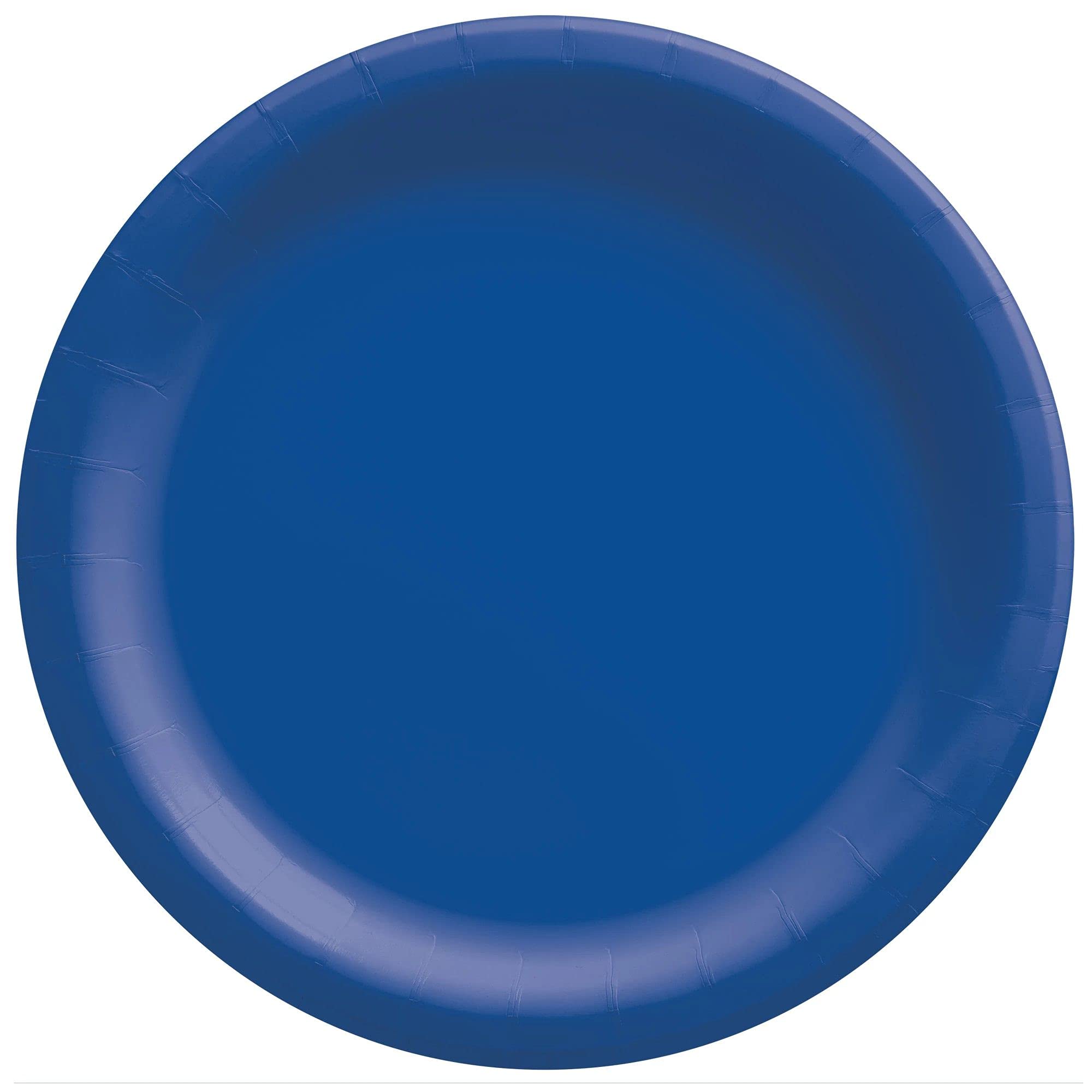 Bright Royal Blue Round Paper Plates - 10" (20 Pc) 