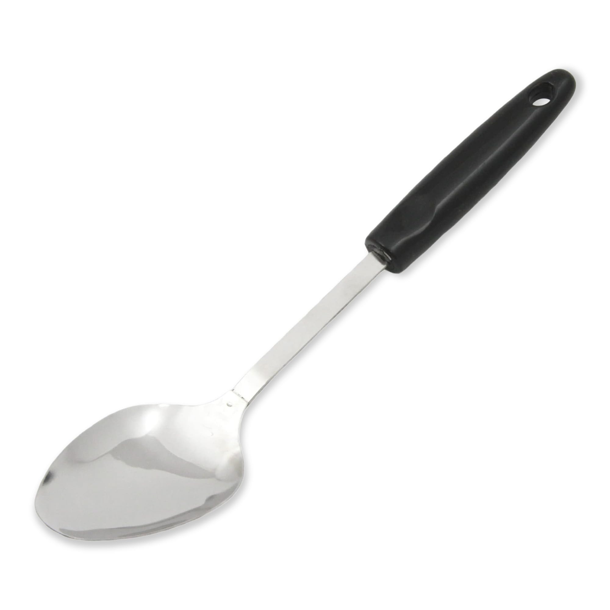 Chef Craft Select Basting Spoon, 12 inch, Stainless Steel/Black