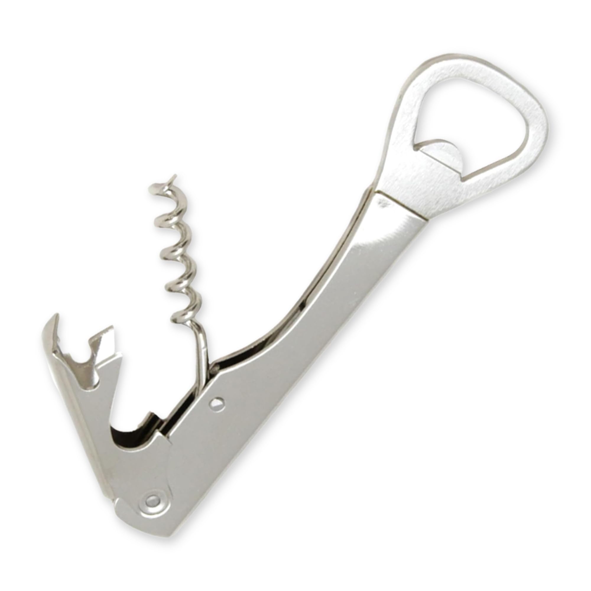 Chef Craft Select Bottle Opener and Corkscrew, 5.5 inches in length, Nickle Plated
