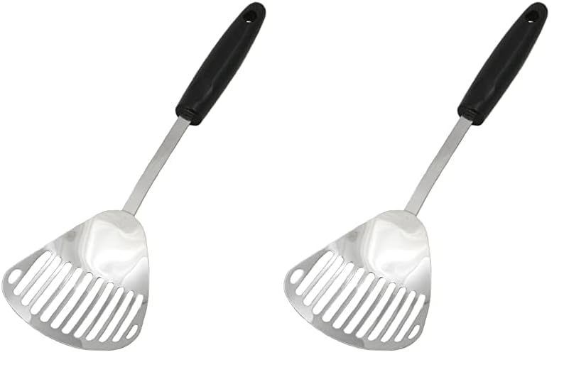 Chef Craft Select Slotted Sturdy Skimmer, 13 inch, Stainless Steel (Pack of 2)