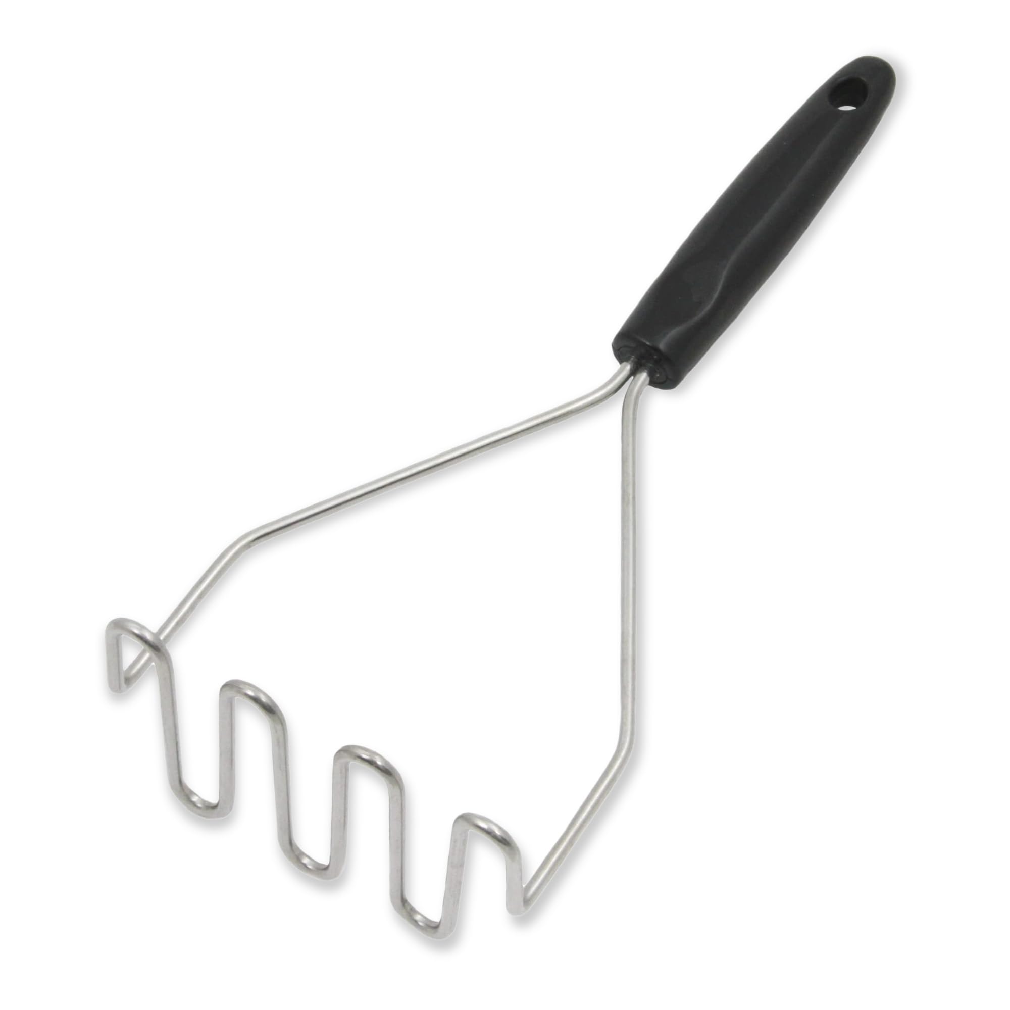 Chef Craft Select Sturdy Masher, 11 inch, Stainless Steel/Black