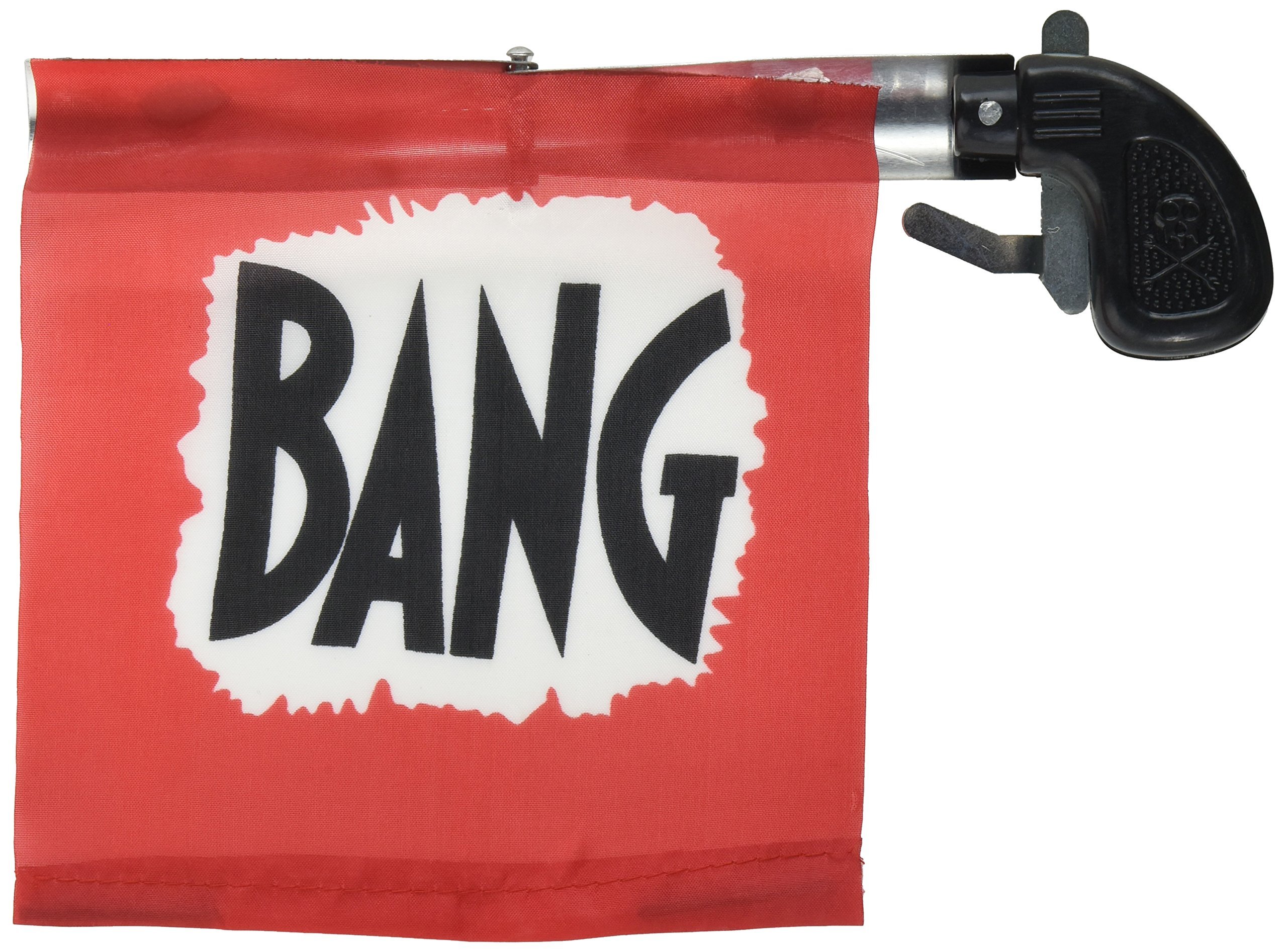 Loftus Star Power Starter Prank Bang Gun Flag Pistol, Red/Black/White, 5"