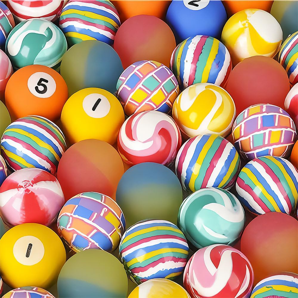 Rhode Island Novelty 38MM 1.50 Inch Assorted Bouncy Balls, 50 Balls per Order
