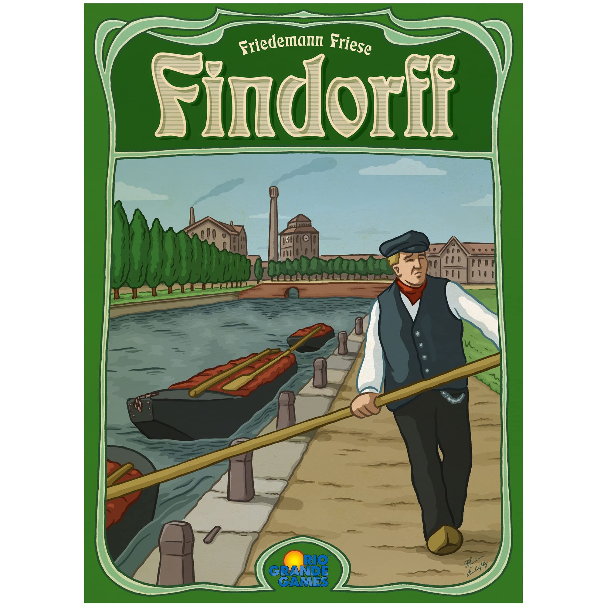 Findorff - City Building Game, Rio Grande Games, Ages 12+, 1-5 Players, 45-90 Minute Playing Time