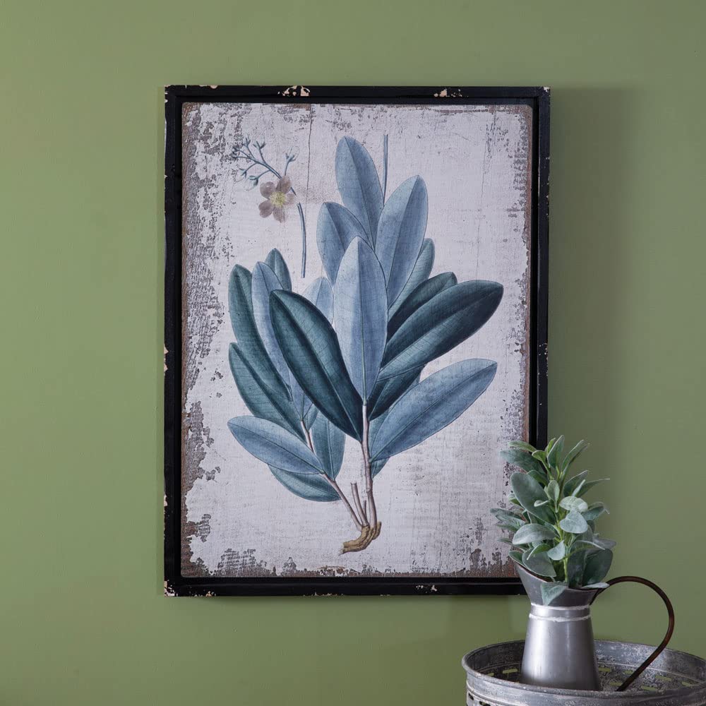 CTW Home Collection 530559 Botanical Rubber Plant Wall Decor 31-inch Height
