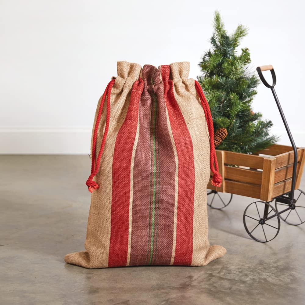 CTW Home Collection - Colonial Tin Works Toy Sack, Burlap, 20-inch Width by 29-inch Height