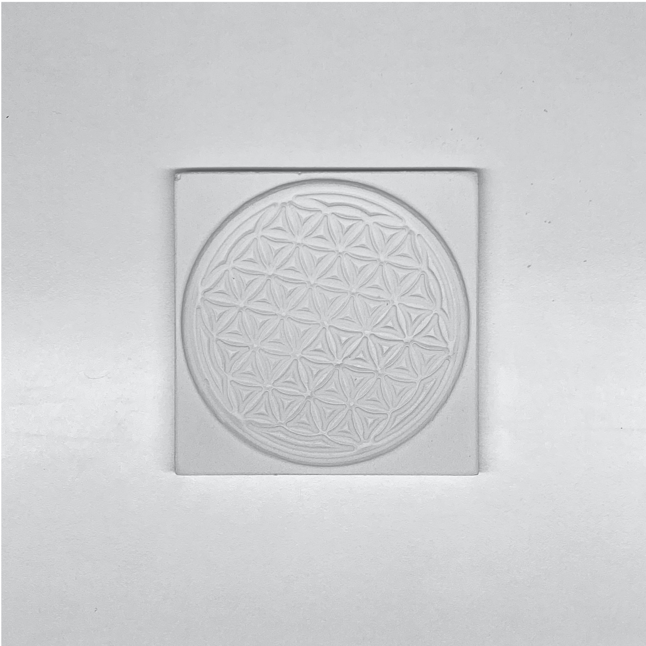 Yaşam Çiçeği Simgesi Kabartma Karo